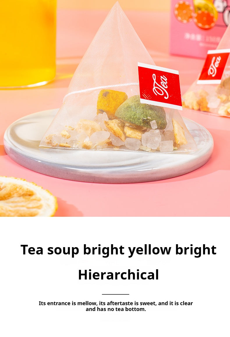 Grapefruit Lemon Flavored Fruit Tea - Refreshing Beverage for Allergic Beverages 1 Bottle (15 sachets)