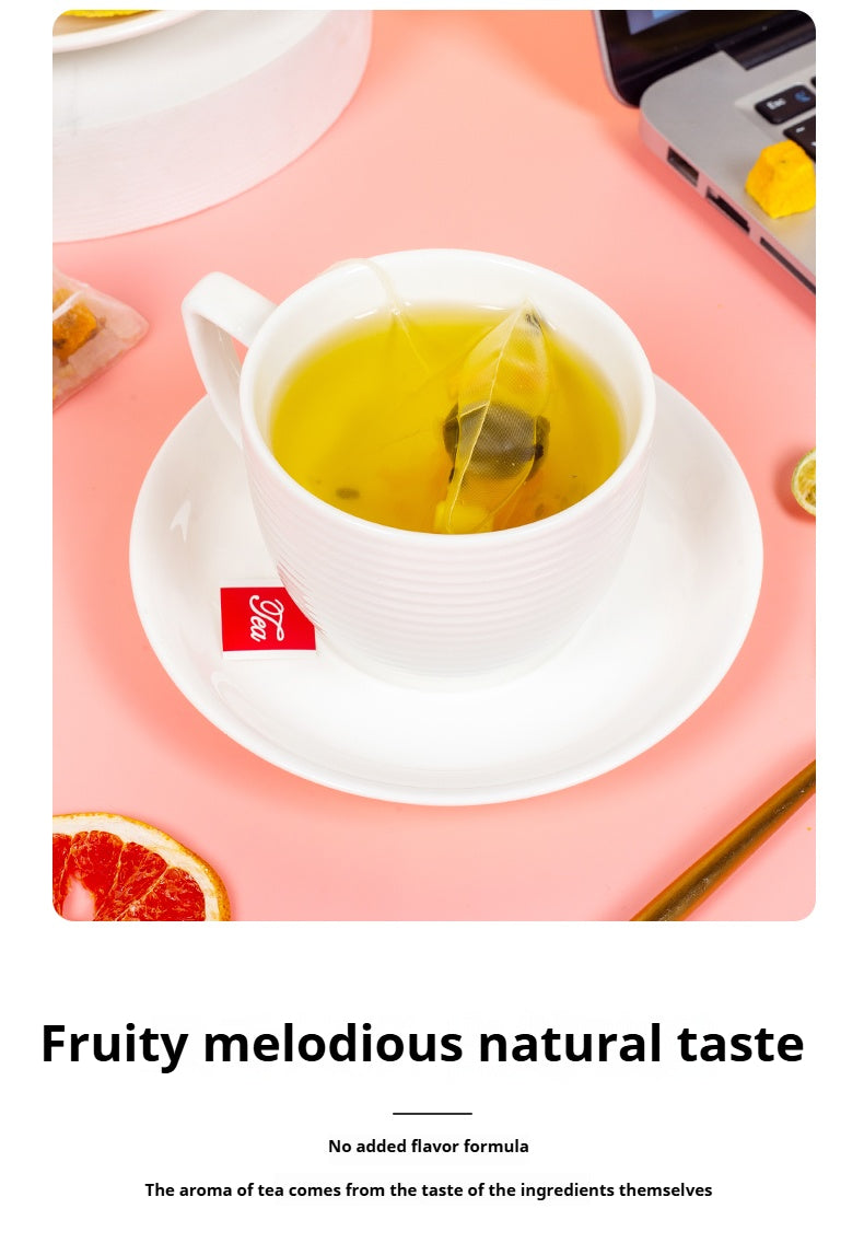 Grapefruit Lemon Flavored Fruit Tea - Refreshing Beverage for Allergic Beverages 1 Bottle (15 sachets)
