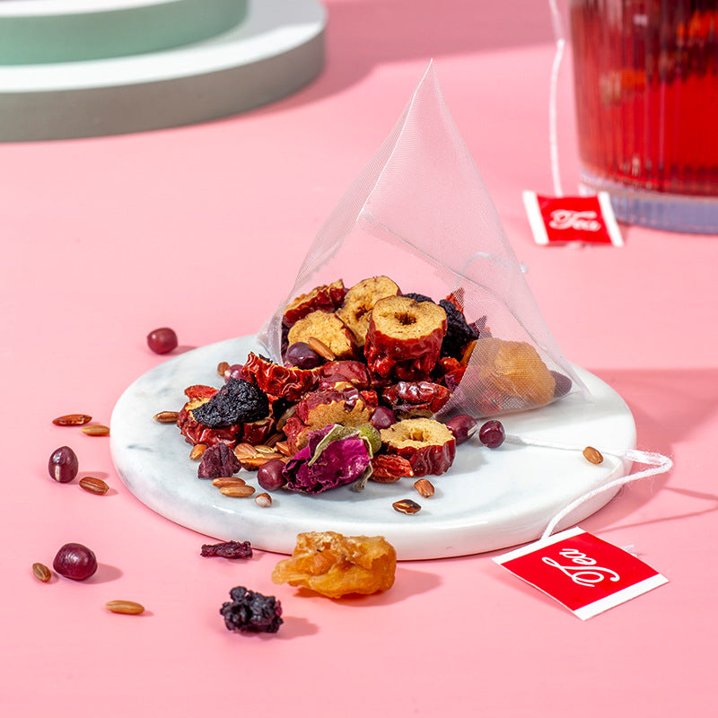 Hormone Balance Tea Rose Beetroot Five Red Herbal Tea For Woman‘s Health With Jujube Red bean Red Rice Longan Goji Mulberry