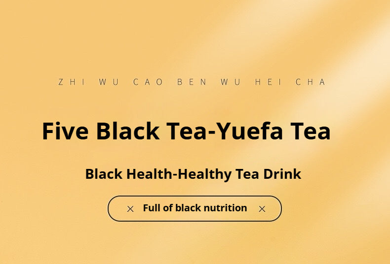 HuangJing GoJi Five Black Herbal Tea For Man's Health Black Bean Black Rice Black Sesame Mulberry Jujube Fiber Asian