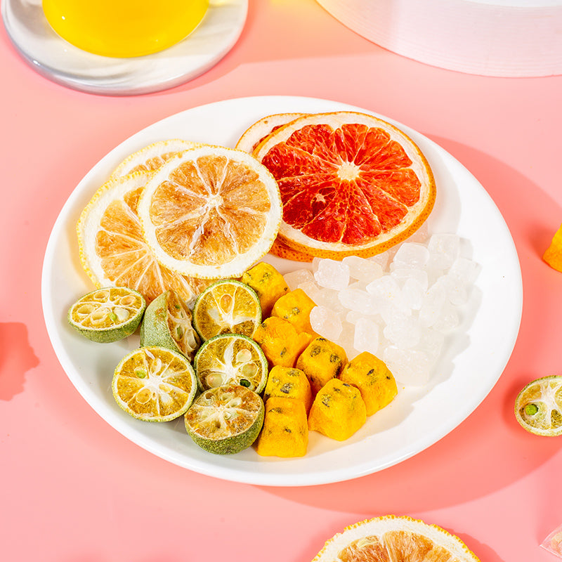 Grapefruit Lemon Flavored Fruit Tea - Refreshing Beverage for Allergic Beverages 1 Bottle (15 sachets)