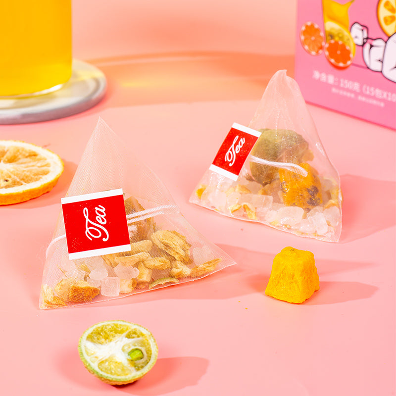 Grapefruit Lemon Flavored Fruit Tea - Refreshing Beverage for Allergic Beverages 1 Bottle (15 sachets)