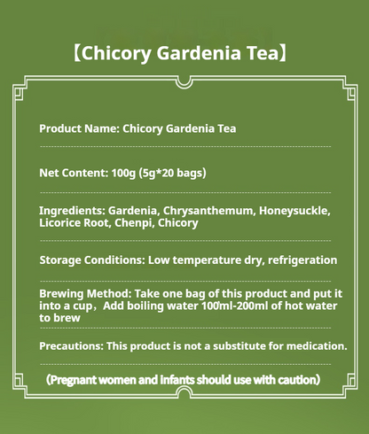 Chicory Gardenia Tea quality certification labels
