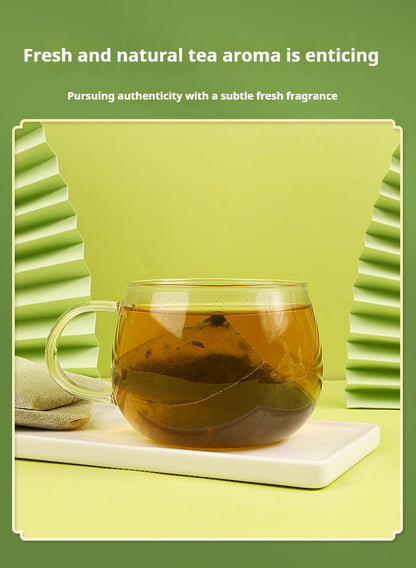 Natural soursop leaves and tea ingredients display
