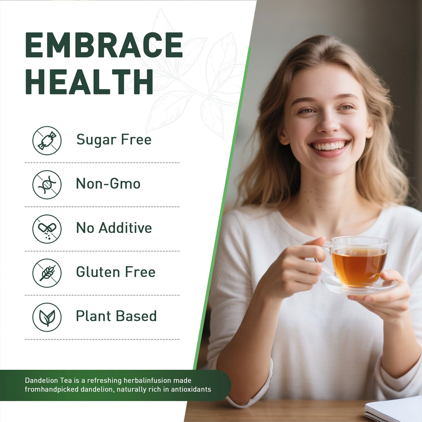 Dandelion Tea — Eight-Herb Digestive Wellness Blend