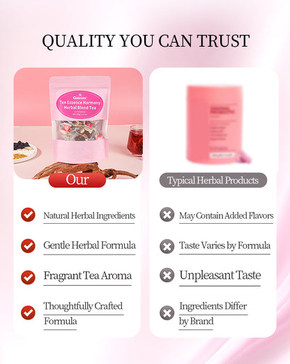 Ten Essence Harmony Tea 10 herbal ingredients list

