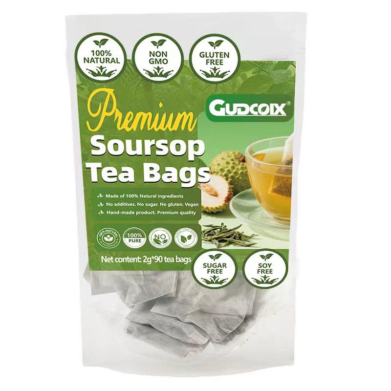 Premium Soursop Leaf Tea 90 Bags - Caffeine-Free Natural Wellness Tea
