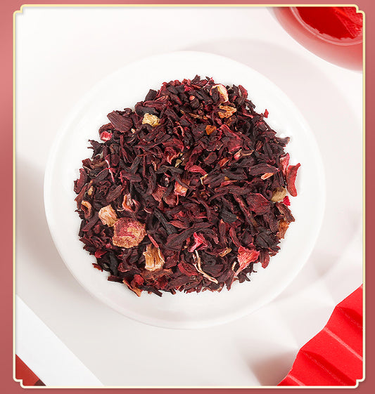 Hibiscus Flowers Tea , 100 Percent Natural, Pure from Hibiscus Flowers.  No Sugar, No Caffeine, No Gluten, Vegan. 1 Bag（80 packs）
