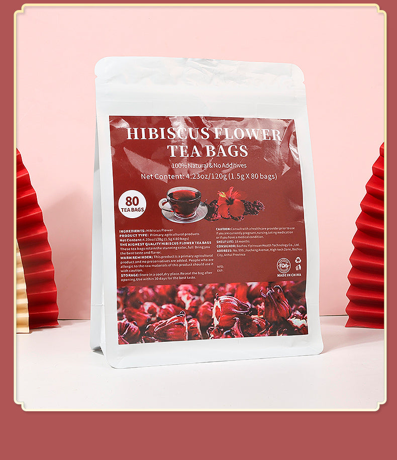 NATURAL HIBISCUS FLOWERS TEA 1 Bag（80 packs）