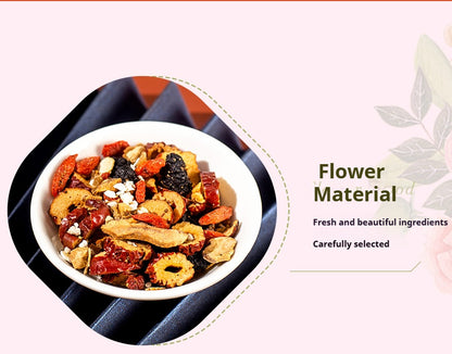 Eight Treasure Ginseng Tea box back view with brewing instructions
