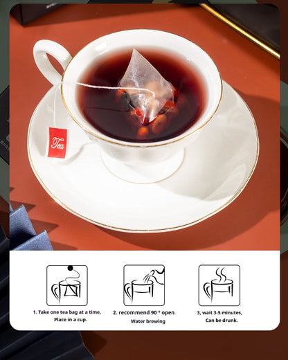 Eight Treasure Ginseng Tea lifestyle image with tea cup
