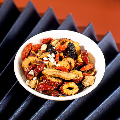 Eight Treasure Ginseng Tea product certification and quality seals
