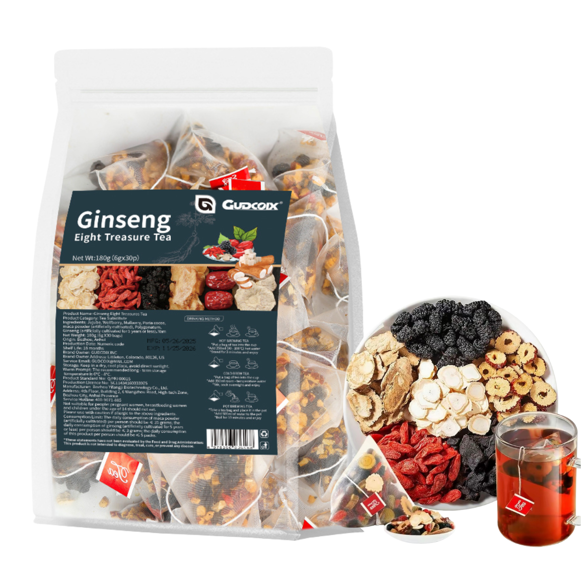 Ginseng Eight Treasure Tea 1 Pack (30 sachets)