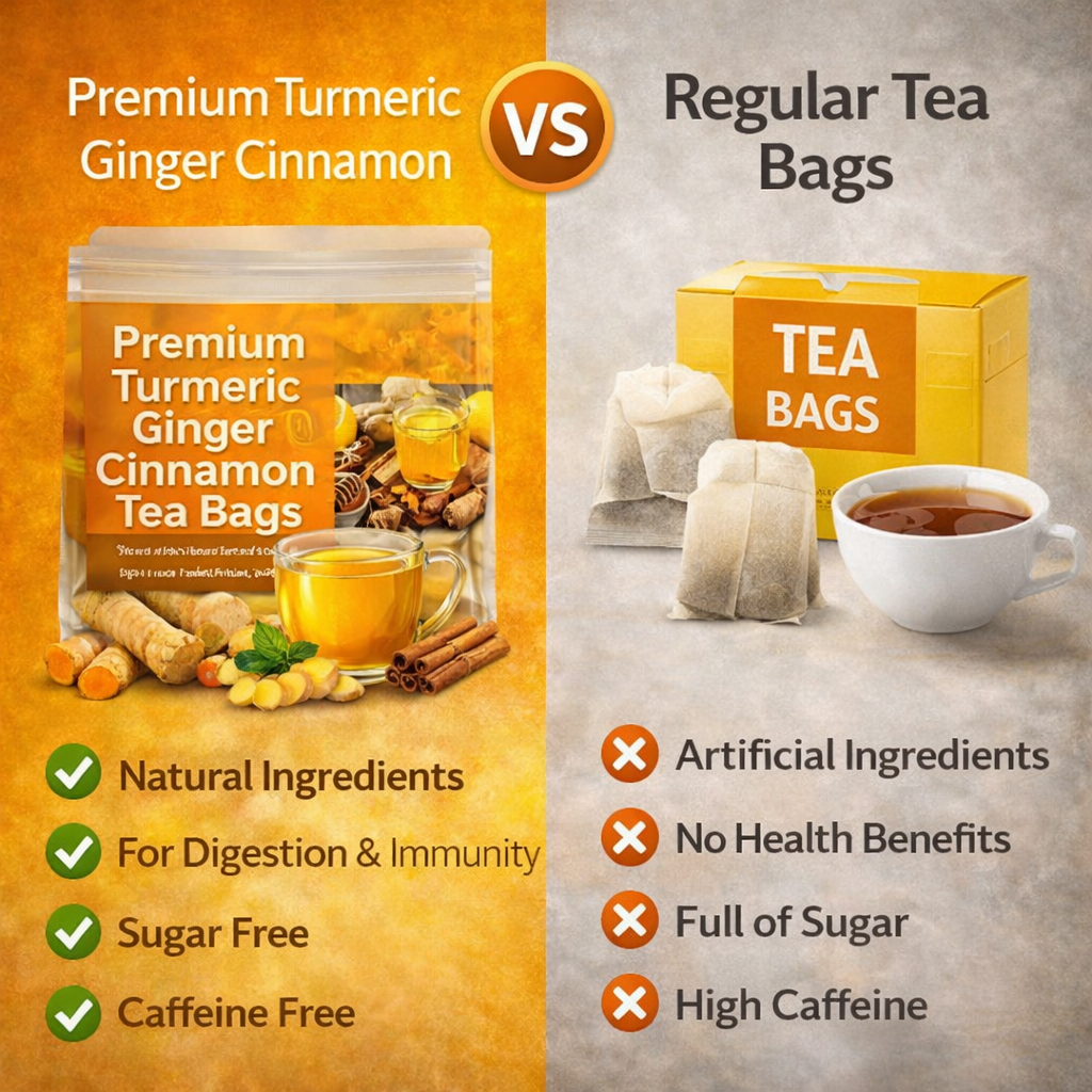 Turmeric Ginger Cinnamon Tea lifestyle warming wellness image
