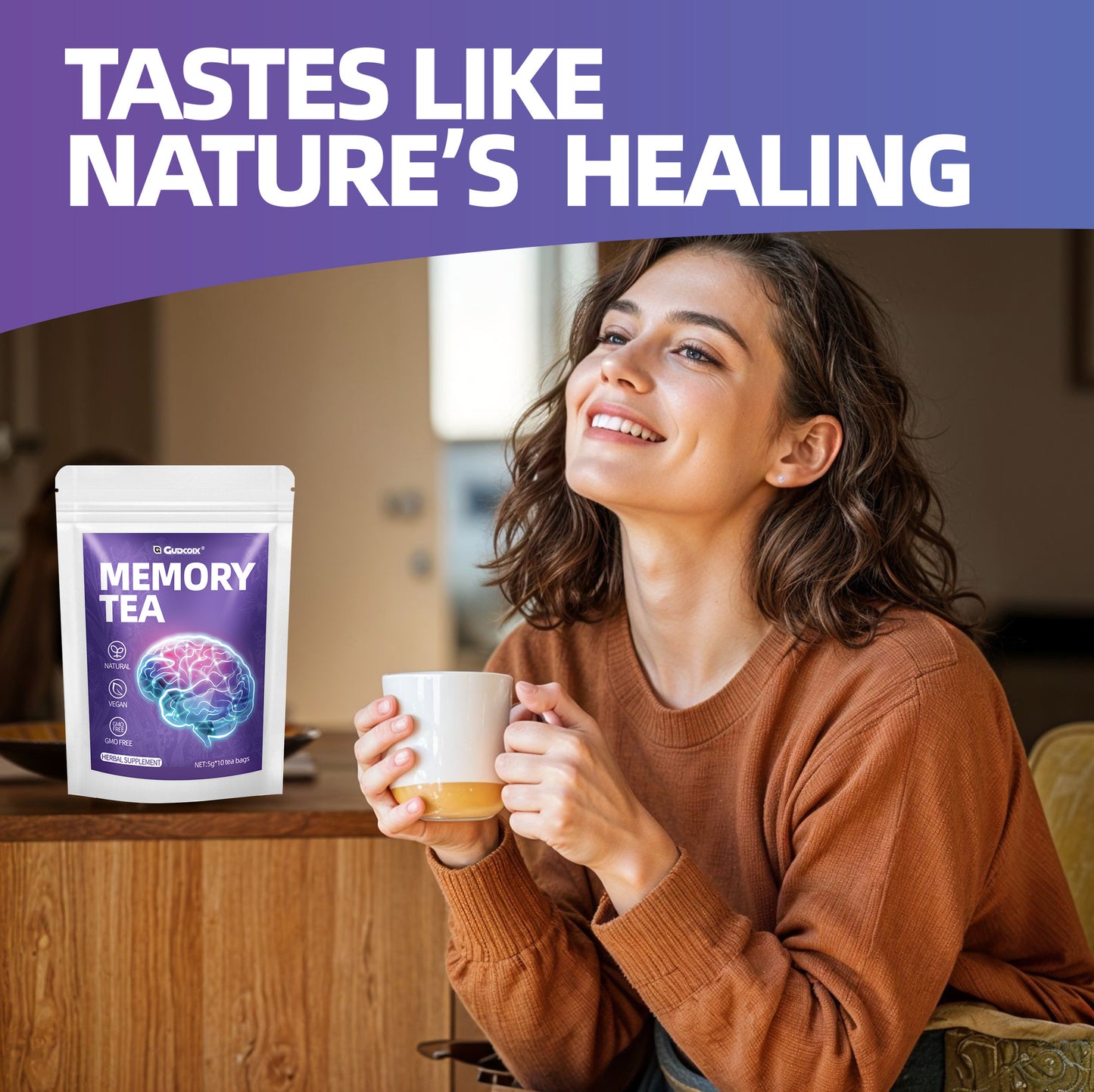 Memory Tea — Eight-Herb Brain & Cognitive Wellness Blend
