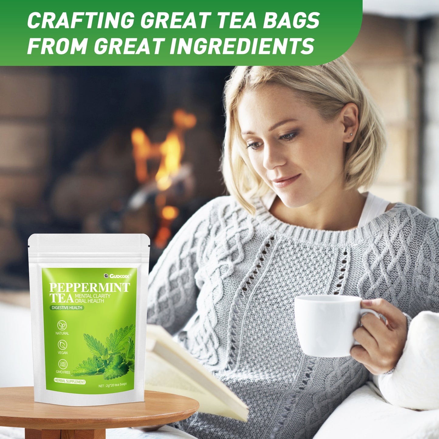 Peppermint Tea — Pure Clarity & Digestive Wellness Blend