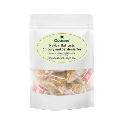 Chicory Gardenia Herbal Tea 20 Bags - Uric Acid Support Detox Tea
