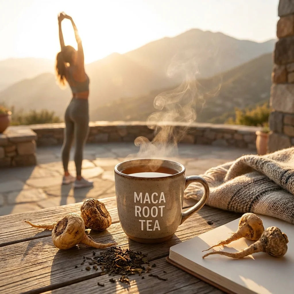 HANLY Premium Maca Root Tea Energy and Vitality Scene