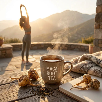 HANLY Premium Maca Root Tea Energy and Vitality Scene