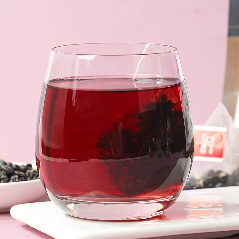 HuangJing GoJi Five Black Herbal Tea For Man's Health Black Bean Black Rice Black Sesame Mulberry Jujube Fiber Asian